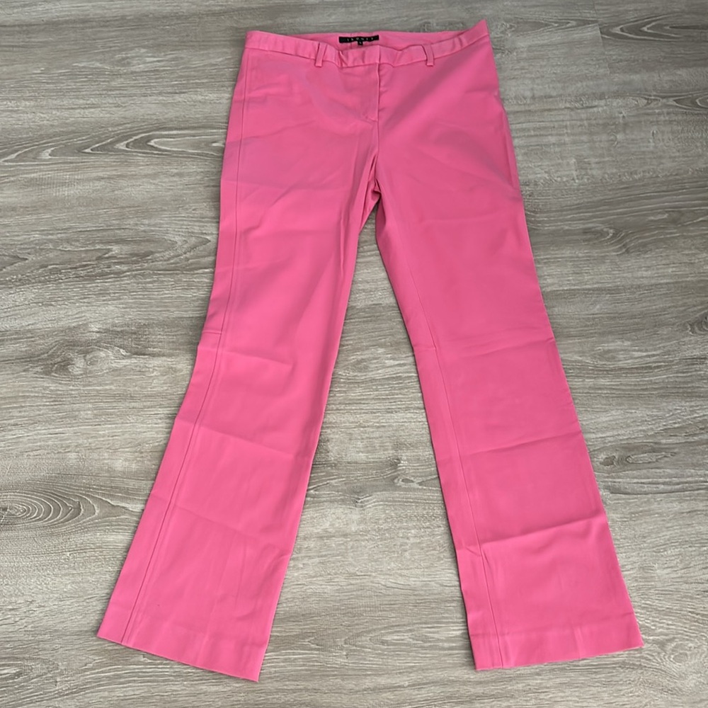 Theory pink capri pants, stretchy cotton sz 10